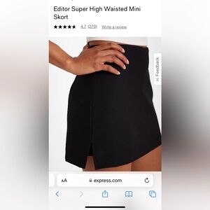 Express editor skort